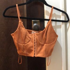 Super down Rust colored corset top